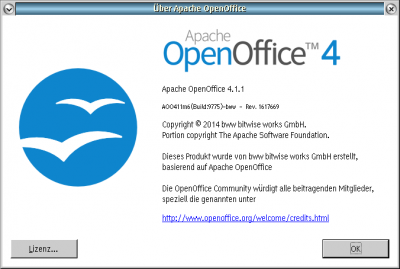 Versionsinfo OO4.1.1